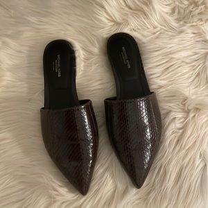 Michael kors collection snakeskin flats